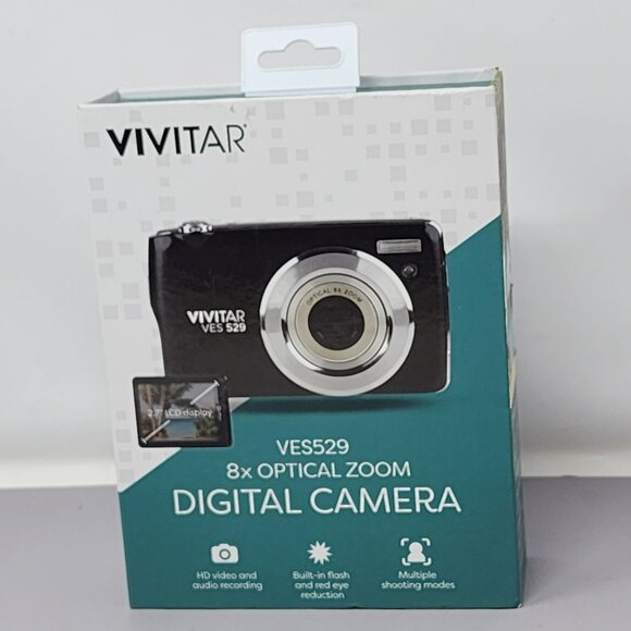 Vivitar VES529 8X Optical Zoom Digital Camera With Box Parts Only - Picture 4 of 12